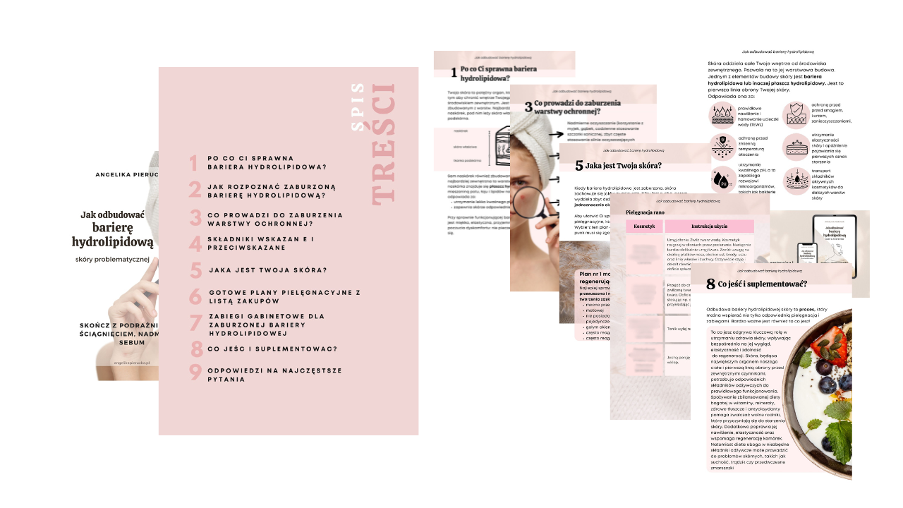 jak odbudować barierę hydrolipidową? pielęgnacja skóry bariera hydrolipidowa jak nawilżyć skórę regeneracja skóry pielęgnacja wrażliwej skóry e-book skóra wrażliwa
