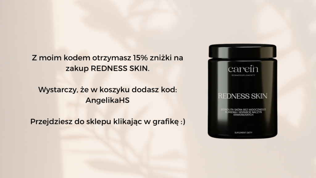 CAREIN Redness Skin 
przebarwienia, pielęgnacja, przebarwienia po trądziku, czerwone przebarwienia, blizny potrądzikowe